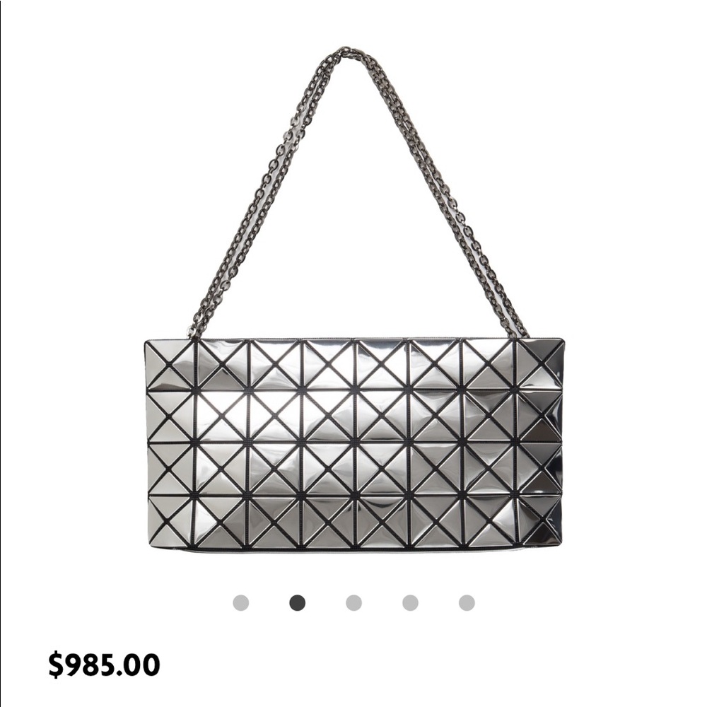 Issue Miyake Bao Bao Platinum Clutch Shoulder Bag